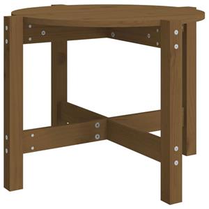 VidaXL Salontafel Ø 62,5x45 Cm Massief Grenenhout Honingbruin