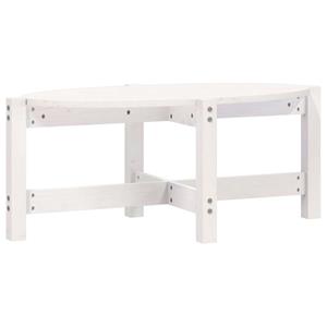 VidaXL Salontafel 87x48x35 Cm Massief Grenenhout Wit