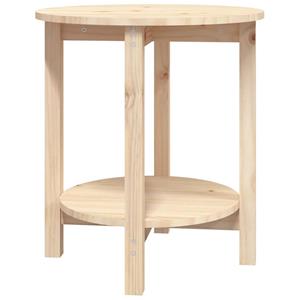 vidaXL Salontafel Ø 55x60 cm massief grenenhout