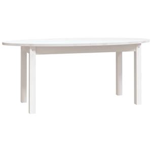 VidaXL Salontafel 110x55x45 Cm Massief Grenenhout Wit