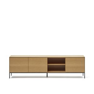 Kave Home TV-meubel Vedrana Eiken, 195cm - Bruin