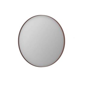INK SP15 Spiegel - 80x4x80cm - rond - verzonken in aluminium kader - aluminium koper geborsteld 8408574