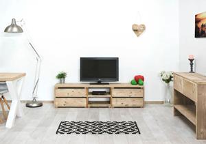 Steigerhouttrend Steigerhouten TV meubel Mariposa met 4 laden