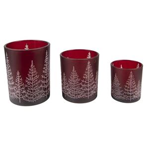 Clayre & Eef | Set van 3 waxinelichthouders Fraley