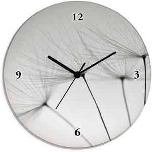 Artland Wandklok Pluizebolzaadjes geluidloos, zonder tikkende geluiden, niet tikkend, geruisloos - naar keuze: radiografische klok of kwartsklok, moderne klok voor woonkamer, keuken etc. - stijl: mode