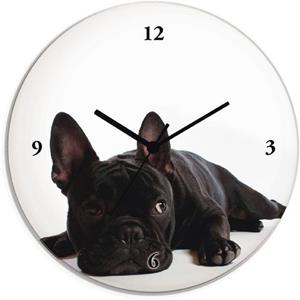 Artland Wandklok Bulldog geluidloos, zonder tikkende geluiden, niet tikkend, geruisloos - naar keuze: radiografische klok of kwartsklok, moderne klok voor woonkamer, keuken etc. - stijl: modern