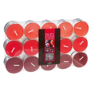 Atmosphera Geurkaars Waxine/theelichtjes - 30x Stuks - Rood Fruit - 3,5 Branduren - Geurkaarsen