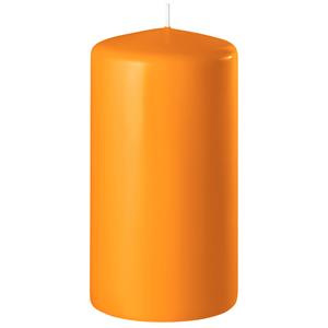 Enlightening Candles 1x Oranje Cilinderkaars/stompkaars 6 X 8 Cm 27 Branduren tompkaarsen