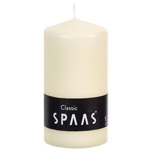 Candles by Spaas 1x Ivoor Cilinderkaars/stompkaars 6 X 10 Cm 25 Branduren tompkaarsen