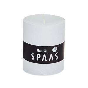 Candles by Spaas 1x Witte Rustieke Cilinderkaars/stompkaars 7 X 8 Cm 30 Branduren tompkaarsen