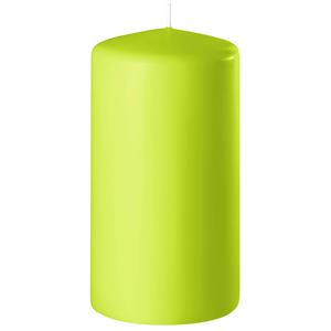 Enlightening Candles 1x Lime Groene Cilinderkaars/stompkaars 6 X 10 Cm 36 Branduren tompkaarsen