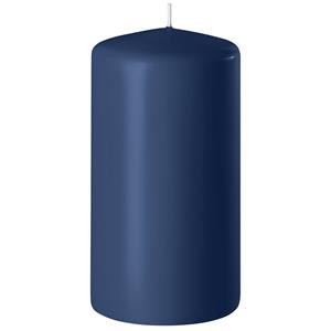 Enlightening Candles 1x Donkerblauwe Cilinderkaars/stompkaars 6 X 10 Cm 36 Branduren tompkaarsen