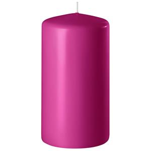 Enlightening Candles 1x Fuchsia Roze Cilinderkaars/stompkaars 6 X 15 Cm 58 Branduren tompkaarsen