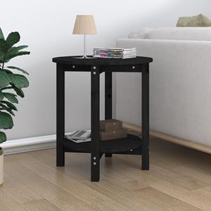 Salontafel 55x60 cm massief grenenhout zwart