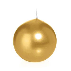 Trend Candles 1x Gouden Bolkaars 8 Cm 25 Branduren - Bolkaarsen