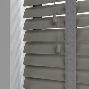 Aluminium jaloezie met ladderband - Grijs Mat