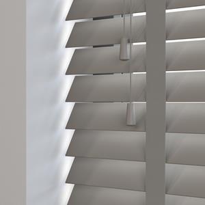 Domus Sunwood PVC jaloezie met ladderband - donkergrijs