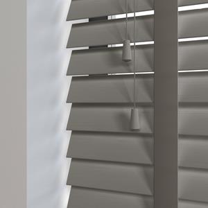 Domus Timberlux bamboe jaloezie met ladderband - Donker Grijs