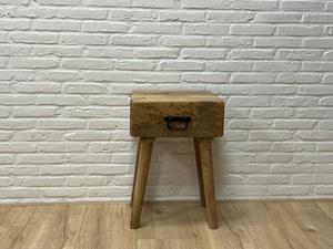 Industrielemeubelshop Mangohouten nachtkastje Chen met lade