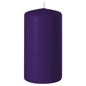 Enlightening Candles 1x Kaarsen paars 6 x 10 cm 36 branduren sfeerkaarsen -