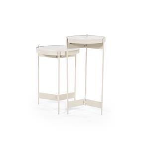 By-Boo Bijzettafel Sib Set van 2 stuks - Beige