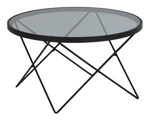 Bendt Ronde Salontafel Kira Glas, 80cm - Grijs