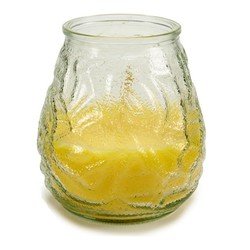 Windlicht geurkaars citronella glas 10 cm - Sfeerlichten citronellageur - Waxinelichtjes - Anti-muggen citronella - geurkaarsen