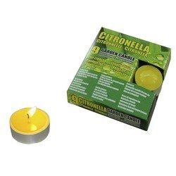 Set van 27x anti muggen waxine lichtjes - Geurkaarsen citrus geur - Anti-muggen citronella kaarsen - geurkaarsen