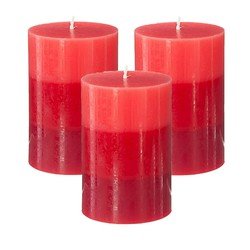 ATMOSPHERA Geurkaarsen Nina - 3x stuks - Rood