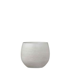 Mica Decorations douro ronde pot gebroken wit maat in cm: 18 x 20