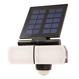 PRIOS Wrenley LED-Solar-Wandstrahler mit Sensor