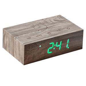 Gingko  Flip Click Clock Ash