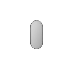 INK SP20 Spiegel - 40x4x80cm - ovaal - in stalen kader - aluminium rvs geborsteld 8408953