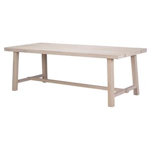 Rowico Home Brooklyn verlengbare houten eettafel whitewash - 220 x 95 cm