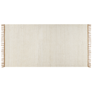 BELIANI Vloerkleed jute lichtbeige 80 x 150 cm LUNIA