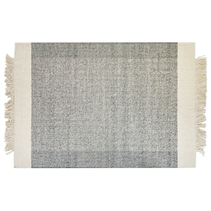 BELIANI Vloerkleed wol grijs/off-white 160 x 230 cm TATLISU