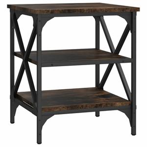VidaXL Bijzettafel 40x42x50 Cm Bewerkt Hout Gerookt Eikenkleurig