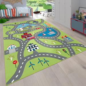 Paco Home Tapijtbak 562 Green 200 x 200 cm