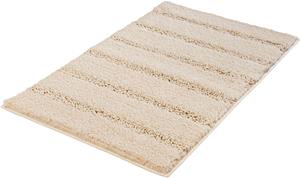 Kleine Wolke Badematte "Monrovia", Höhe 23 mm, rutschhemmend beschichtet, fußbodenheizungsgeeignet, Badteppich, Uni Farben, gestreift, aus Mikrofaser, waschbar