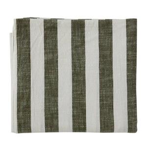 OYOY LIVING Tafelkleed gestreept 260x140 cm Olijf