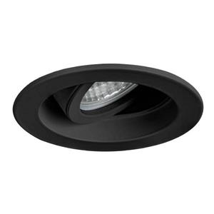 BRUMBERG Tirrel diepe GU10 inbouwspot, rond, zwart