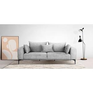 Guido Maria Kretschmer Home&Living 3-Sitzer "BENTE", mit schwarzen Metallfüßen