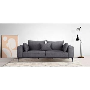 Guido Maria Kretschmer Home&Living 3-Sitzer "BENTE", mit schwarzen Metallfüßen