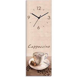 Artland Wandklok Cappuccino - koffie geluidloos, zonder tikkende geluiden, niet tikkend, geruisloos - naar keuze: radiografische klok of kwartsklok, moderne klok voor woonkamer, keuken etc. - stijl: m