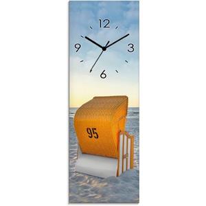 Artland Wandklok Ostsee7 - strandstoel geluidloos, zonder tikkende geluiden, niet tikkend, geruisloos - naar keuze: radiografische klok of kwartsklok, moderne klok voor woonkamer, keuken etc. - stijl: