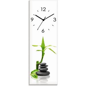 Artland Wandklok Spa concept basaltstenen geluidloos, zonder tikkende geluiden, niet tikkend, geruisloos - naar keuze: radiografische klok of kwartsklok, moderne klok voor woonkamer, keuken etc. - sti