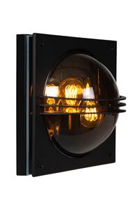 Lucide PRIVAS - Wandlamp Buiten - 2xE27 - IP44 - Zwart