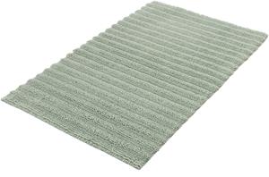 Kleine Wolke Badematte Yara, Höhe 5 mm, fußbodenheizungsgeeignet-beidseitig nutzbar, Badteppich, Uni Farben, gestreift, waschbar