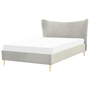 Beliani CHALEIX Bed Grijs 140x200