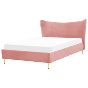 Beliani CHALEIX Bed Roze 160x200